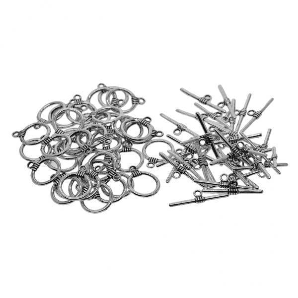 3x50 Set Toggle Clasp Pendant for Jewelry DIY Making Accessories