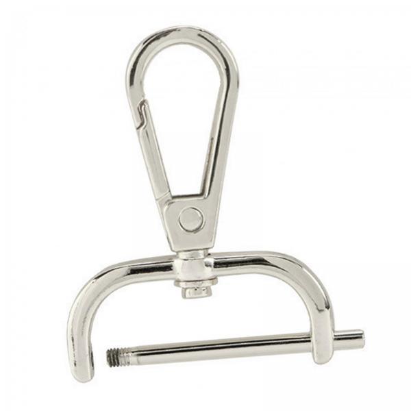 2xSwivel Snap Hooks Replacement DIY Crafts Trigger Clips Swivel Lobster Clasps 31mm Silver