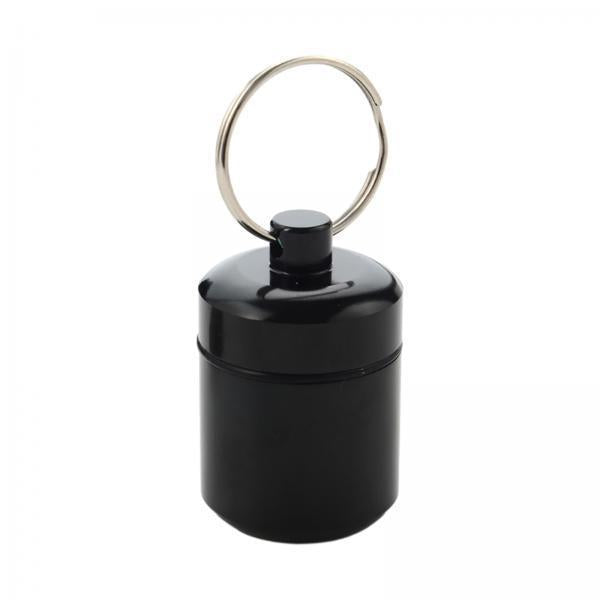 2xAluminum Pill Keychain Container Creams Earplug for Biking Traveling Outdoor
