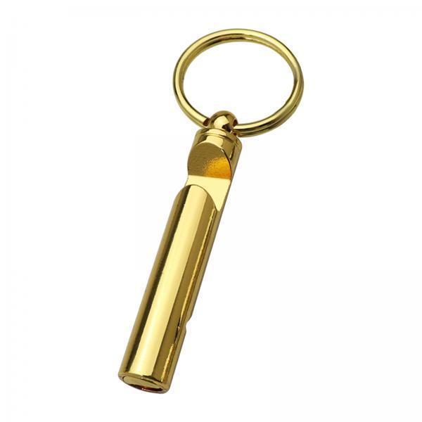 3xWhistle Bottle Opener Keychain Opener Zinc Alloy for Boating Kitchen Hunting Gold