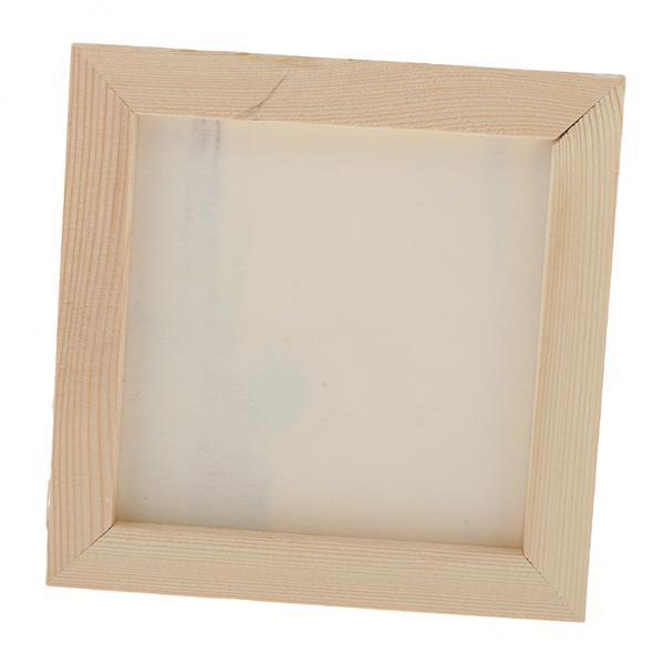 4xWhite Blank Artist Wooden Board Frame Oil Acrylic Painting DIY 0.7x15x15cm