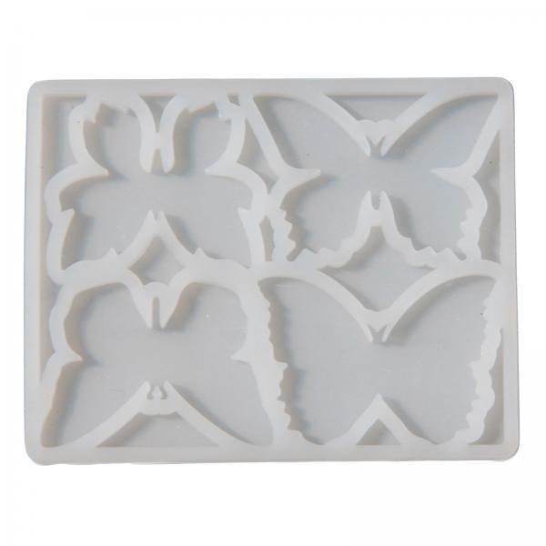 3xSilicone Casting Butterfly Shapes Flexible for DIY Earring candy Decor