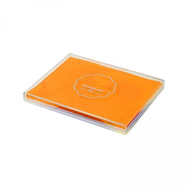 4xKids Stamps Ink Pad Kids Stamp Pad Art Washable Greeting Cards Poster DIY Orange