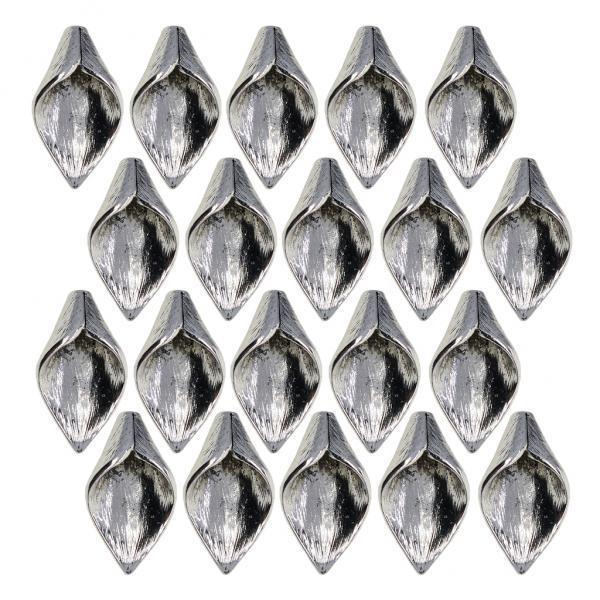 2x20Pcs Tibetan Silver Lily Calla Blank Flower Frame Cap Charms DIY Making