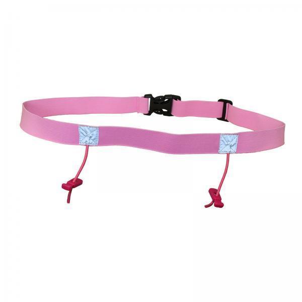 3xReflective Tape Cycling Race Number Belt Triathlon Waist Belt Night Running Pink