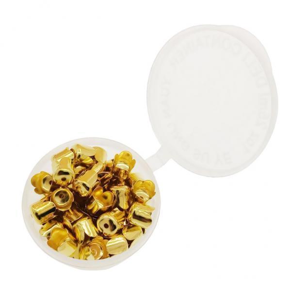 2x160pc plated Bead Caps Flower Tassel end beads Necklace Jewelry DIY gold