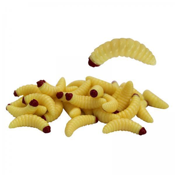 2x50pc Plastic Soft Fishing Lures Bass Fishing Worms Fishing Bait Worm Baits