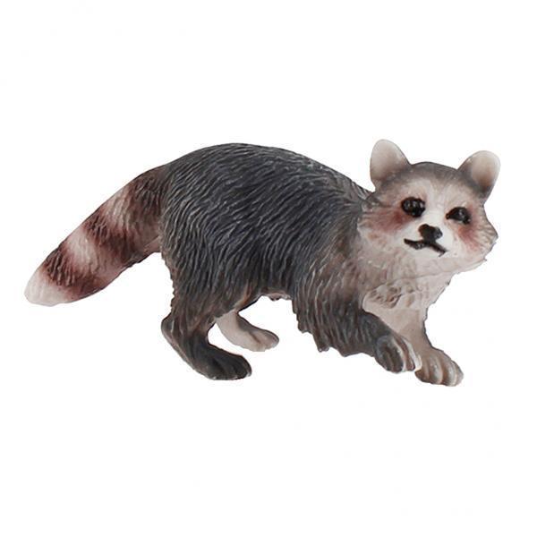 2xLifelike Jungle Animal Raccoon Figures Model Kids Toddlers Toys Party Favors Walking