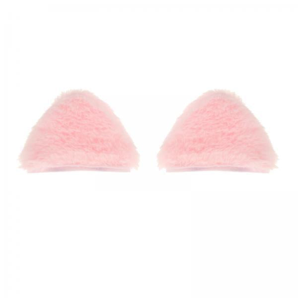 2xHelmet Decor Ears Decorative Portable Ornament for Biking Motorbiking Riding Cat Pink