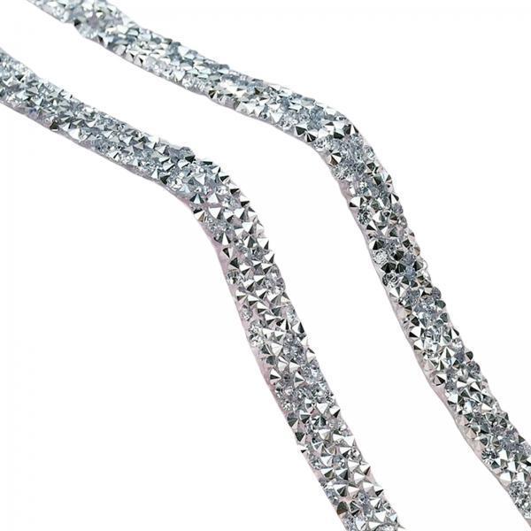 2xSelf Adhesive Ribbon Arts Crafts Mesh Wrap Roll Bling for Decor