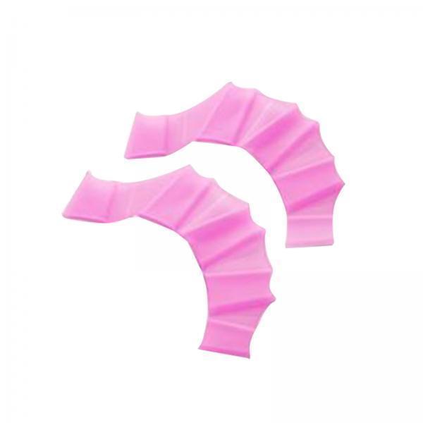 4xSwimming Hand Fins Webbed Swimming Gloves for Diving Swimming Water Exercise Pink L Men