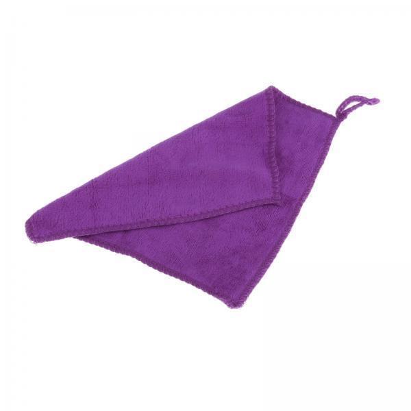 2xBilliard Cue Towel 20cmx20cm Pool Cue Clean Towel for Billiards Supplies Purple