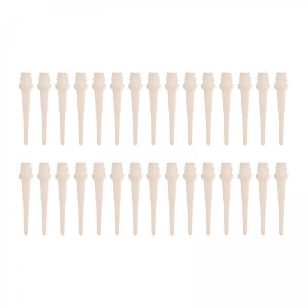 4x30Pcs Soft Tip Dart Points 2BA Lightweight 1.18 Inches Long Dart Accessories White