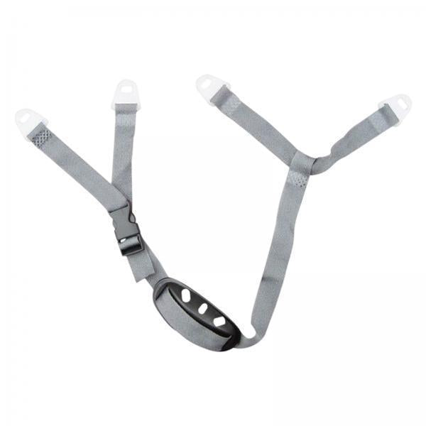 3xHelmet Chin Strap Quick Release Buckle Cupped Hard Hat Chin Strap Attachment Horizontal Hole Gray