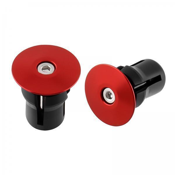3x2x Bike Handle Bar Plugs Cap Bikes Bar End Plugs for BMX Cycling Most Bicycle Red No Mark