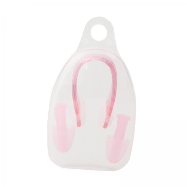 4xSwimming Ear Plugs and Nose Clip Earplugs and Nose Clip Set Swimmer Dive Pink