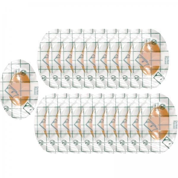 4x20Pcs Ear Stickers Soft Waterproof Ear Protectors for Shower Newborn Infants 4.4cmx6.8cm