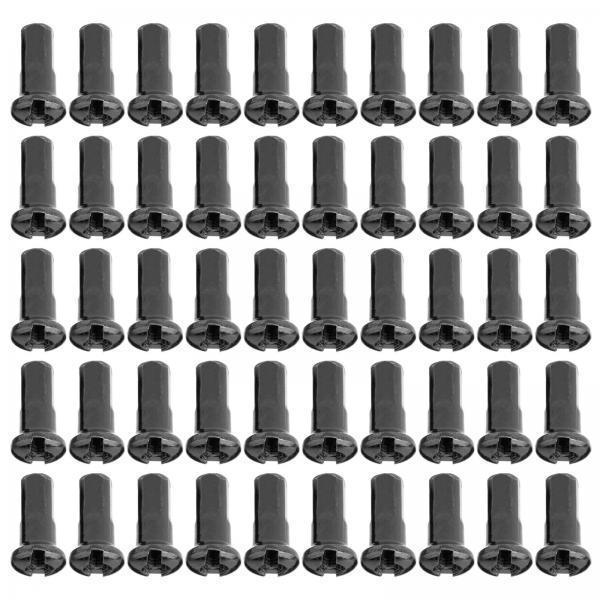 3x50Pcs Bike Spoke Nipples Spoke Decoration End Tips Nipples Bicycle Spoke Cap 13mm 13G Black
