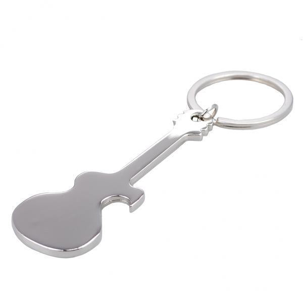 4xGuitar Shaped Beer Bottle Opener Keychain Key Ring Key Holder for Home Keys
