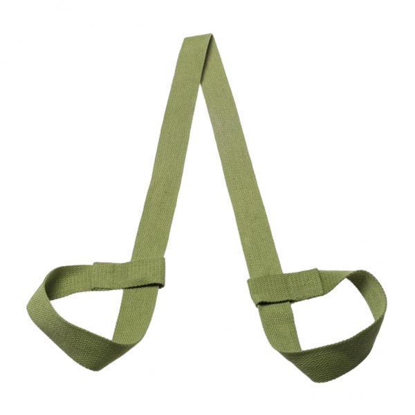 3xCotton Yoga Mat Strap Pilates Mat Carrier Fitness Stretchy Loop Green
