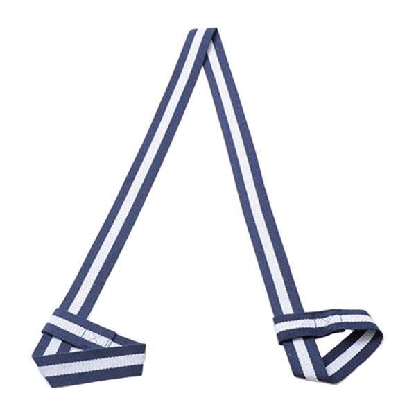 2xCotton Yoga Mat Strap Pilates Mat Carrier Fitness Stretchy Loop Blue White