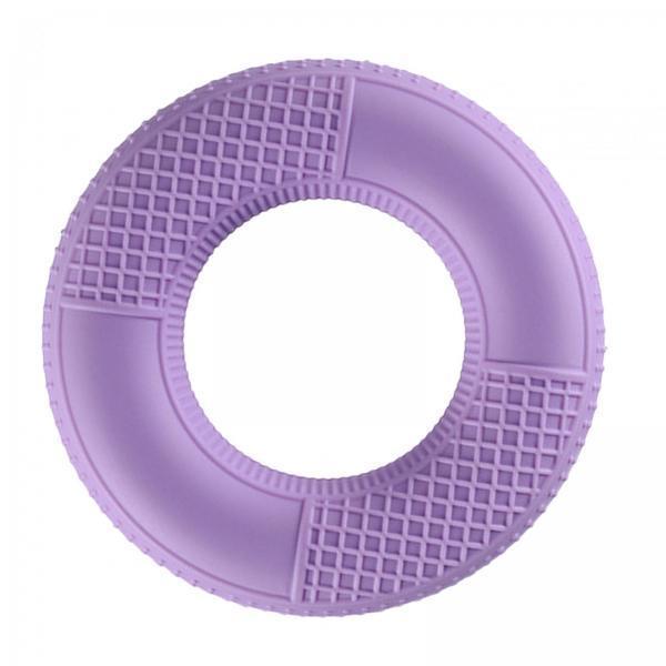 3xSilicone Hand Grip Strengthener for Muscle Strengthening Musician Athletes Gripper Light Violet