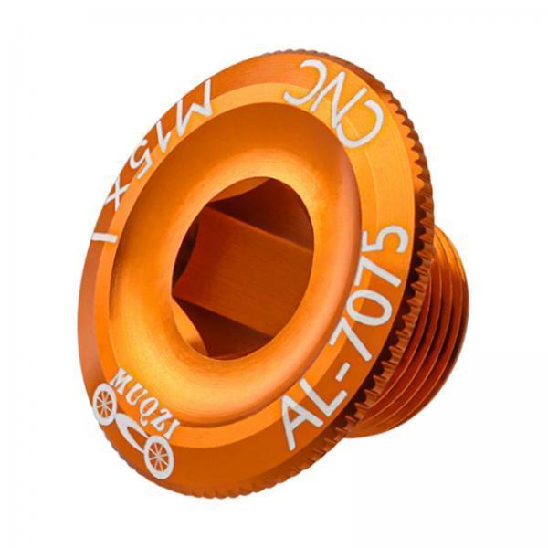 3xBicycle Crank Cover Aluminum Alloy Arm Bike Crankset Bolt for Road Bikes BMX Orange