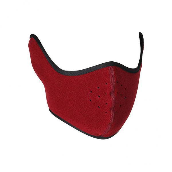 4xOutdoor Face Mask Sport Bike Mask with Earmuffs Hole for Cycling Sports Red