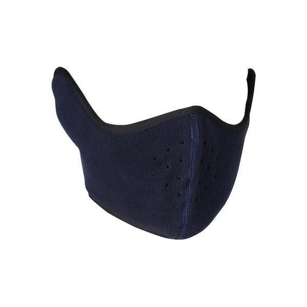 2xOutdoor Face Mask Sport Bike Mask with Earmuffs Hole for Cycling Sports Dark Blue
