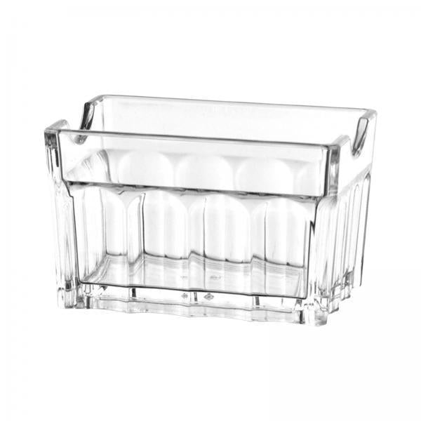4xAcrylic Sugar Packet Holder Tissue Tea Bag Bowl for Coffee Bar Kitchen Hotel 8.8cmx6.2cmx5.5cm