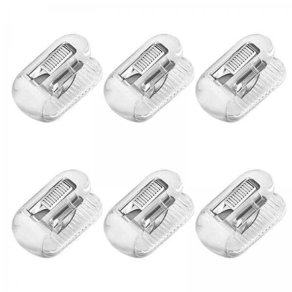 3x6 Pieces Bedroom Quilt Cover Clip Quilt Fixer Clip Quilt Clamp for Scarf Clear