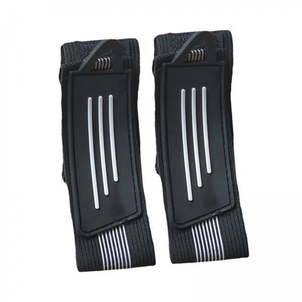 2x2Pcs Bicycle Ankle Leg Strap Outdoors Remove and Install Easily Bandage Black