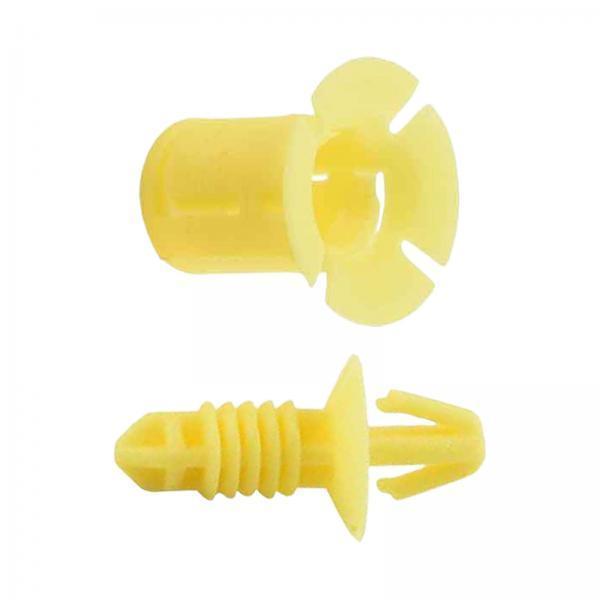 2xMounting Clips Copilot Fuse Box Cover Plate Clips for Ford S-max Yellow