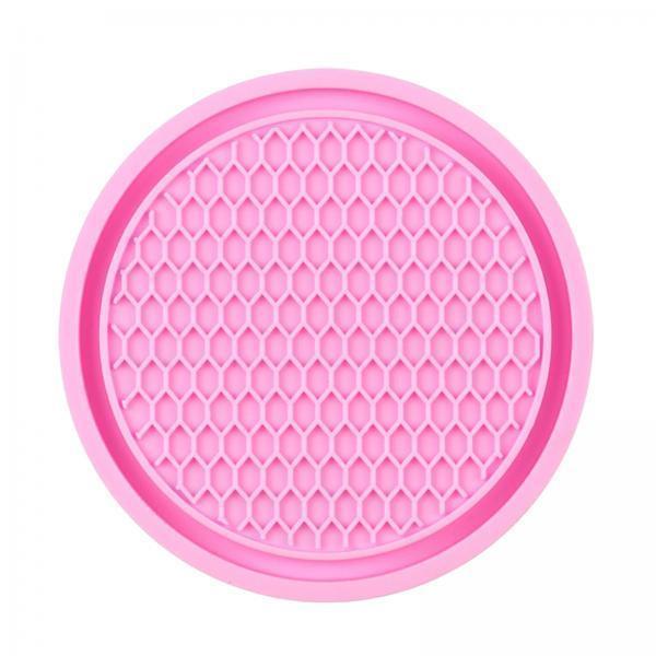 2xCar Cup Holder Coaster Drink Mat Decoration for Kitchen Bedroom Trucks Pink