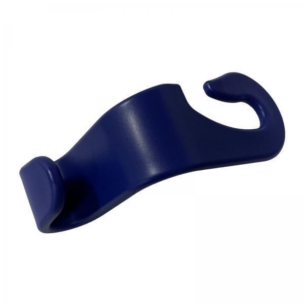 4xCar Seat Headrest Hook Durable Portable Hanger for Purse Coat Umbrellas Navy Blue