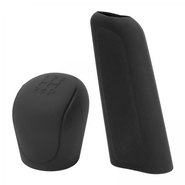 3xAutomotive Gear Shift Knob Cover Protective for Ford Focus Replacement Black Set