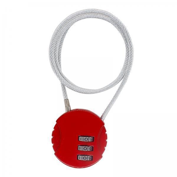 3xMotorcycle Helmet Lock Cycling lock Universal mini Backpack Red