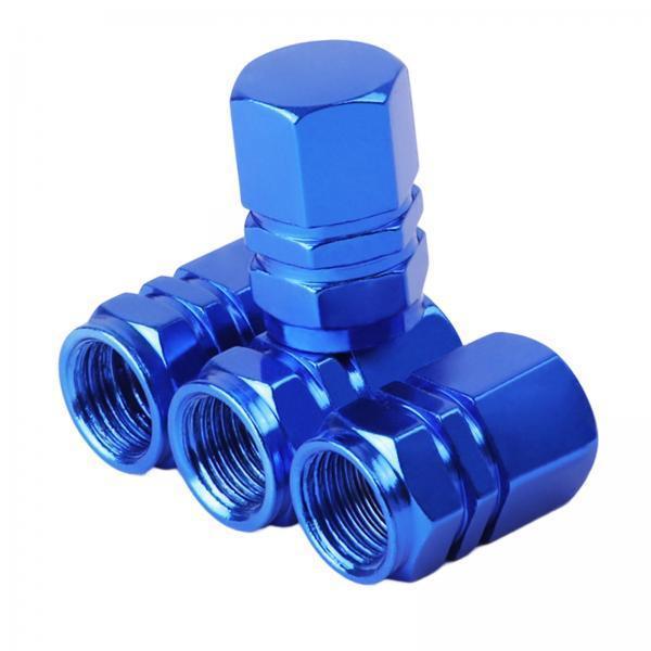3x4 Pieces Car Tire Valve Stem Caps Seal Air Caps Covers for Trucks Bikes blue