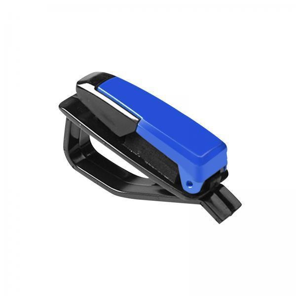 3xCar Sunglasses Holder Durable clip for Ticket blue