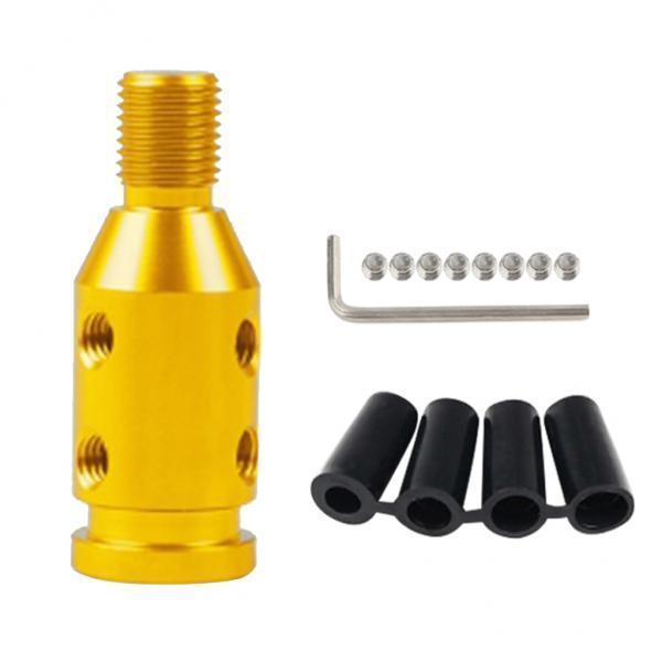 2xAluminum Shift Knob Adapter for BMW/Mini Non Threaded Shifters Golden
