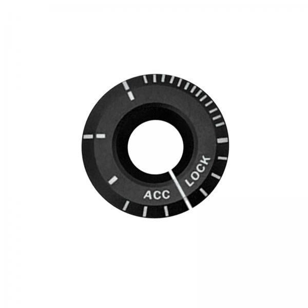 3xCar Engine Start Ignition Cover Key Hole Decoration Trim for Audi Black