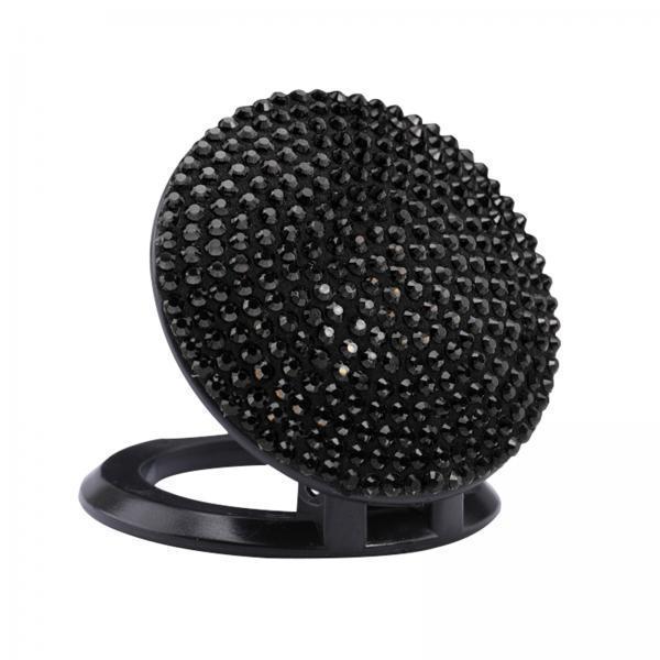 4xCar Automotive Push Ignition Start Button Protective Cover Shiny Glitter Black