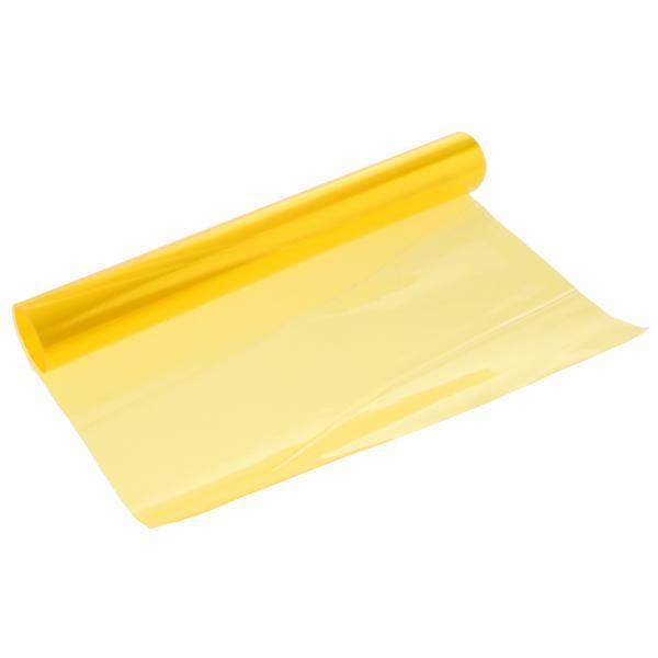2xFog Light Protector Sticker Headlights Vinyl Film Glossy Yellow