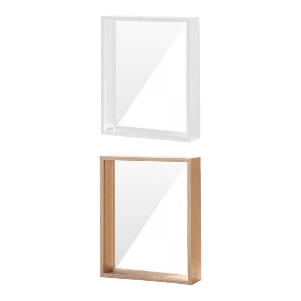 Shadow Box Frames Floating Photo Frames for Graduation Award Wood and White+Wood