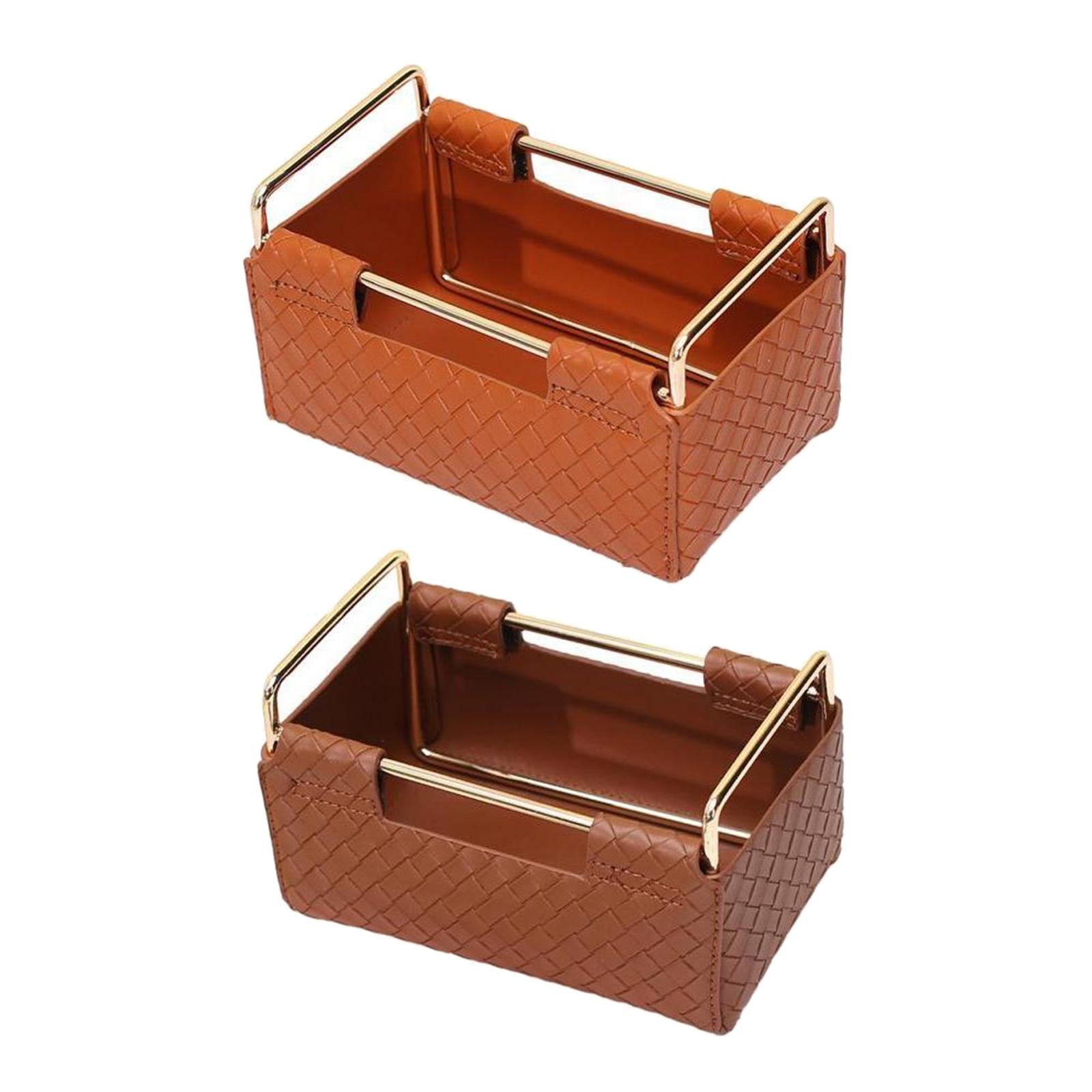 2pcs Storage Baskets Multipurpose Snack Organizer for Living Room