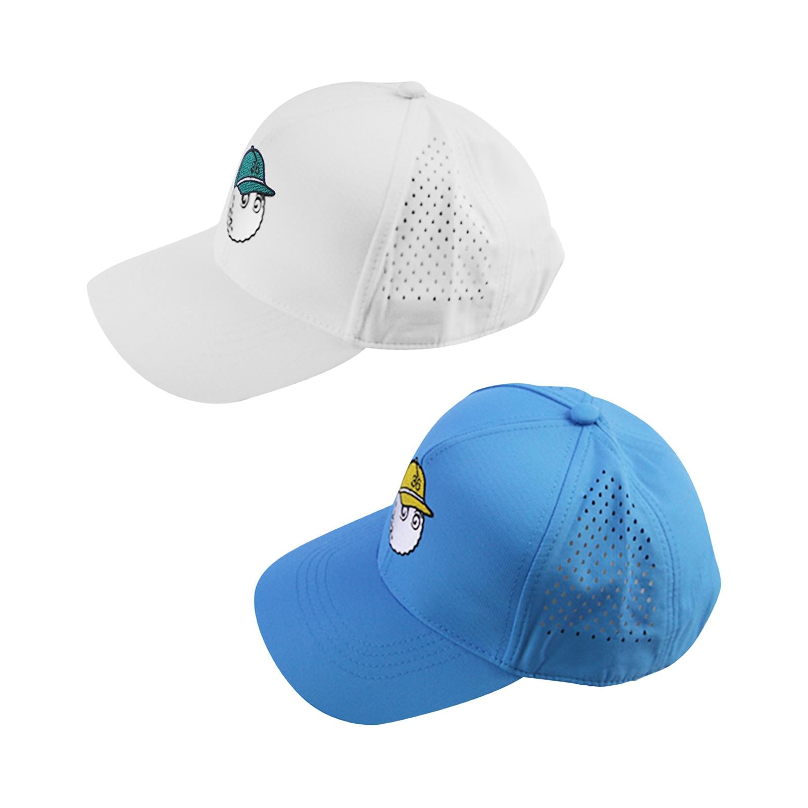 2pcs Golf Cap Sporting Equipment Burning Hole Hat for Walking Sports Women
