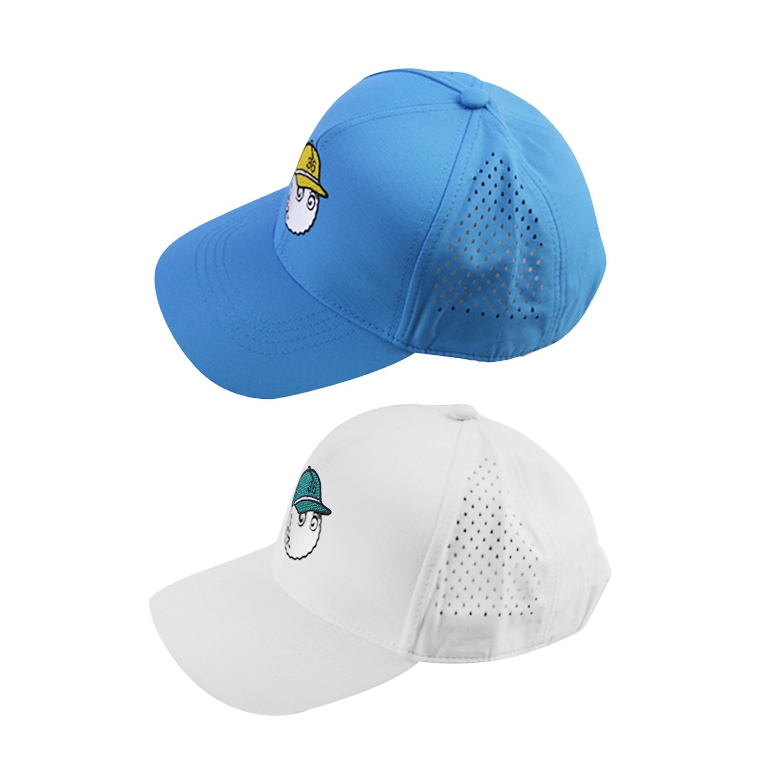 2pcs Golf Cap Sporting Equipment Burning Hole Hat for Walking Sports Women