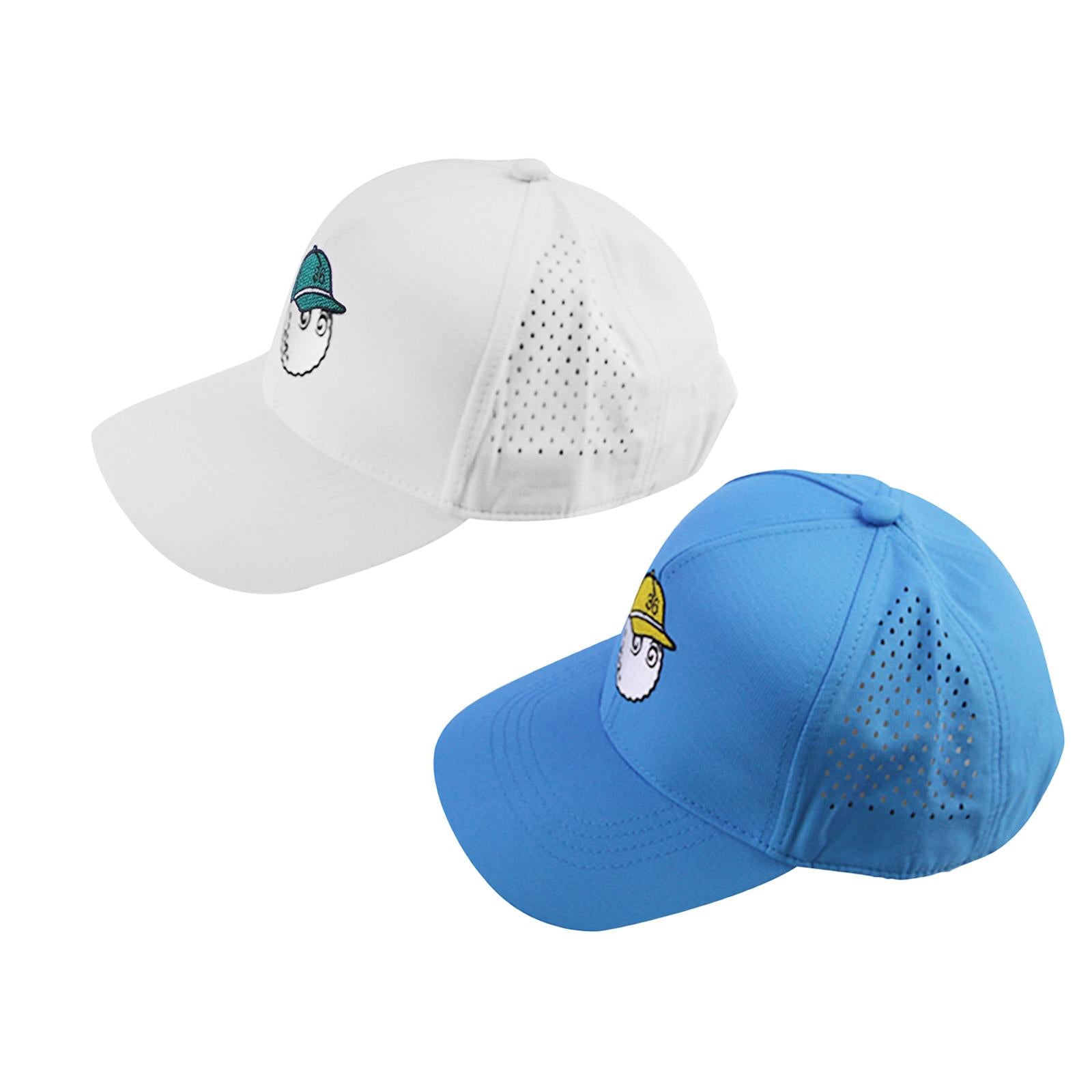 2pcs Golf Cap Sporting Equipment Burning Hole Hat for Walking Sports Women