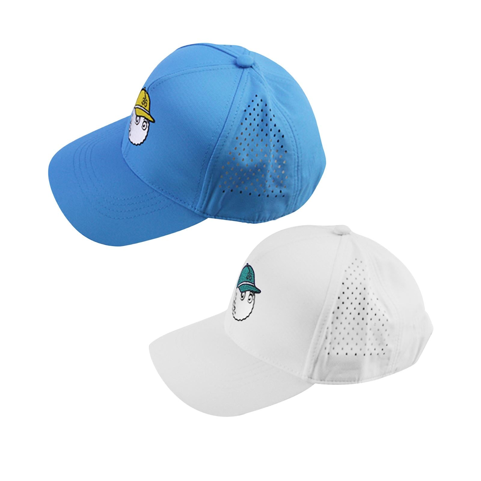 2pcs Golf Cap Sporting Equipment Burning Hole Hat for Walking Sports Women