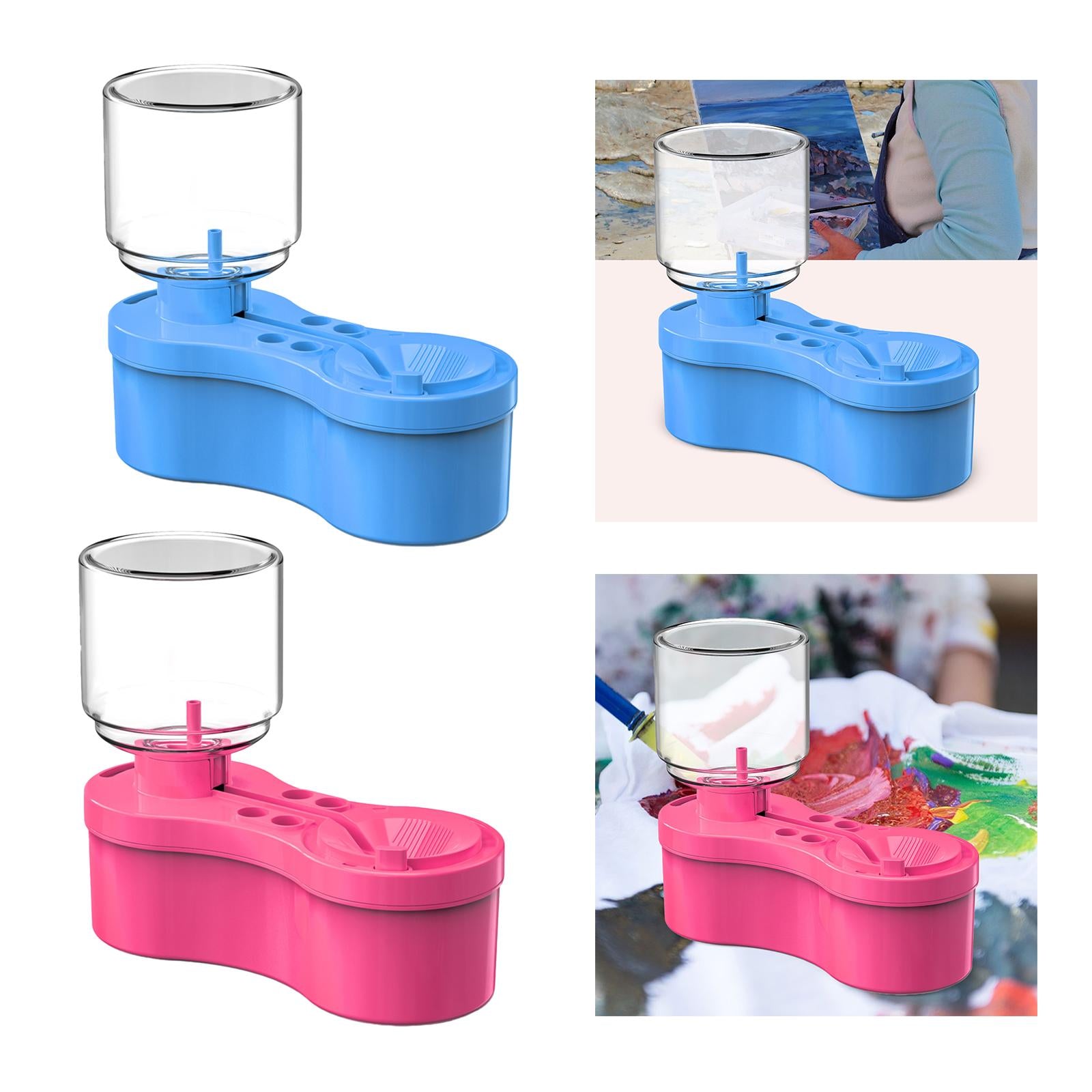 2pcs Paint Brush Cleaner Drain and Brush Holder for Drawing Picture Artist